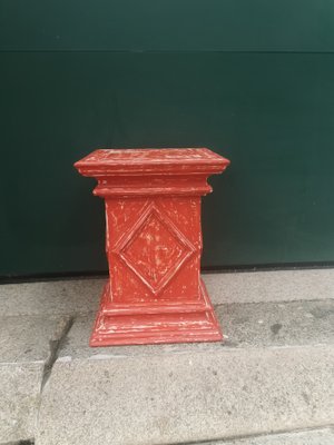 Antique Red Wooden Stand-GEL-1431703