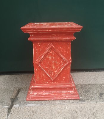 Antique Red Wooden Stand-GEL-1431703