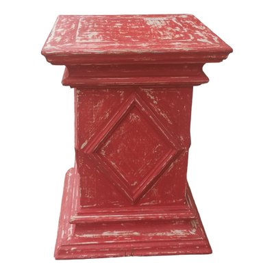 Antique Red Wooden Stand-GEL-1431703