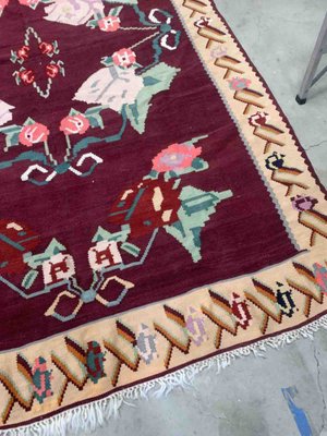 Antique Romanian Handmade Bessarabian Kilim, 1960s-JZV-1397334