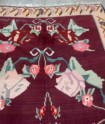 Antique Romanian Handmade Bessarabian Kilim, 1960s-JZV-1397334