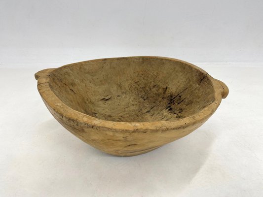 Antique Round Wooden Dough Trough, 1900s-TZ-1358337