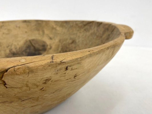 Antique Round Wooden Dough Trough, 1900s-TZ-1358337