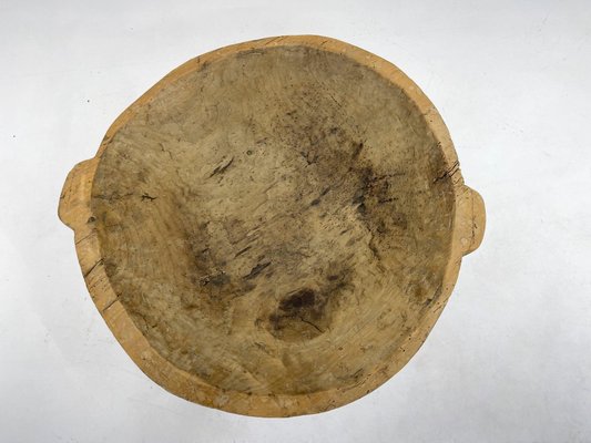 Antique Round Wooden Dough Trough, 1900s-TZ-1358337