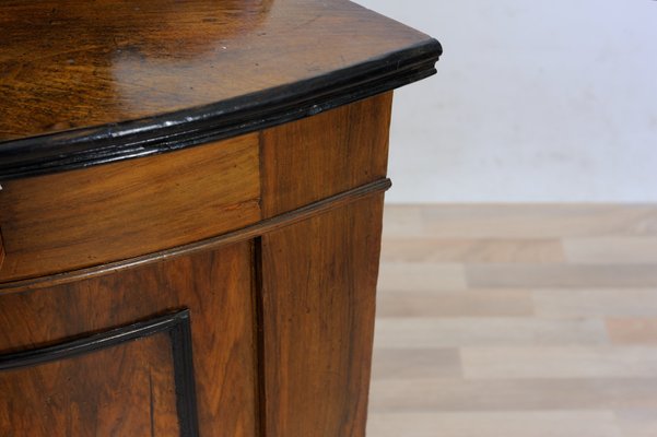 Antique Rounded Front End Walnut Corner Sideboard-GAP-659013