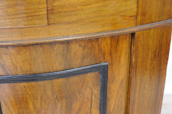 Antique Rounded Front End Walnut Corner Sideboard-GAP-659013