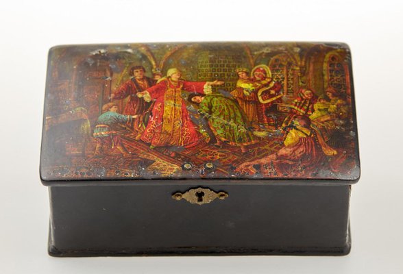 Antique Russian Game of Blind Man's Buff Box-WMV-902510