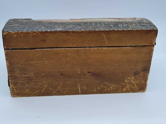 Antique Russian Wooden Box with Basma Abramtsevo-OZS-1360256