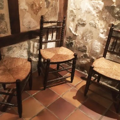 Antique Rustic Dining Chairs, Set of 4-ODB-881088