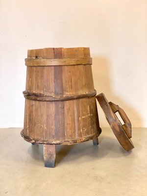 Antique Rustic Mountain Container For Flour-NPC-1441983