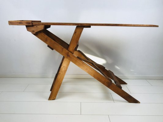 Antique Rustic Solid Wood Folding Ironing Board, 1900s-WQJ-777955