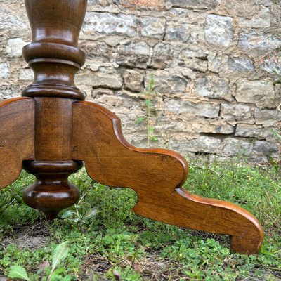 Antique Salon Table in Walnut, France, 19th Century-ALF-2033620