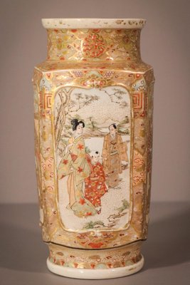 Antique Satsuma Vase, 1900s-AOI-1423288