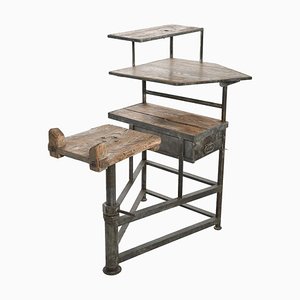 Antique Sculptor's Worktable in Wood & Metal-NQ-1721218