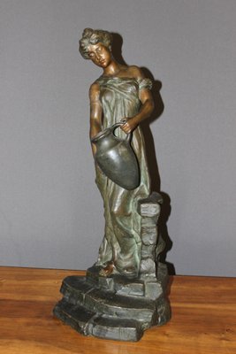 Antique Sculpture of a Woman by Alfred Jean Foretay-BCR-582677