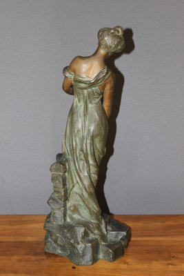 Antique Sculpture of a Woman by Alfred Jean Foretay-BCR-582677