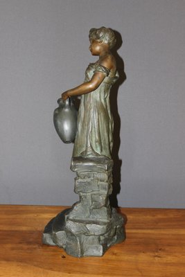 Antique Sculpture of a Woman by Alfred Jean Foretay-BCR-582677