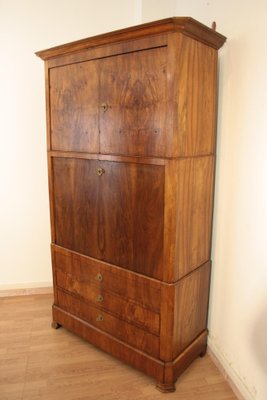 Antique Secretaire in Solid Oak and Walnut-BZF-1291810