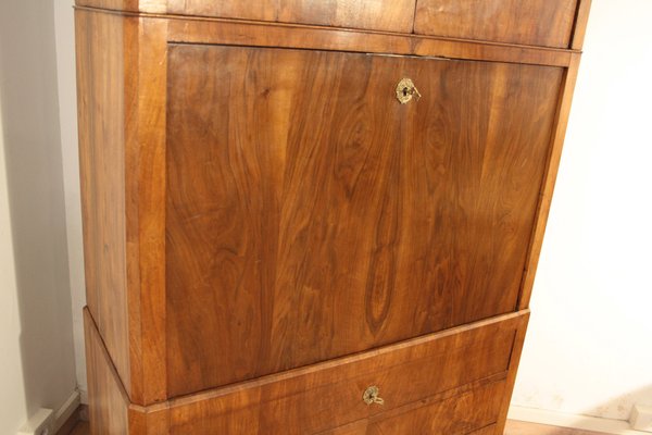 Antique Secretaire in Solid Oak and Walnut-BZF-1291810