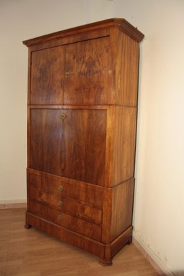 Antique Secretaire in Solid Oak and Walnut-BZF-1291810