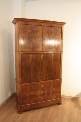 Antique Secretaire in Solid Oak and Walnut-BZF-1291810