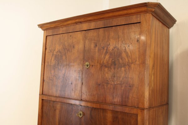 Antique Secretaire in Solid Oak and Walnut-BZF-1291810