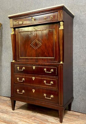 Antique Secretary in Mahogany, 1800-MWB-1769785