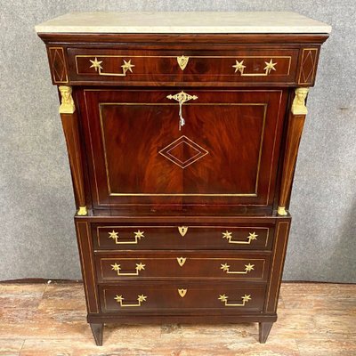 Antique Secretary in Mahogany, 1800-MWB-1769785