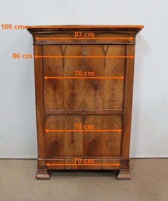 Antique Secretary in Walnut-RVK-1093666