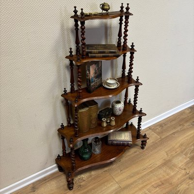 Antique Shelf in Walnut, England-ALF-2033490