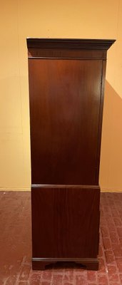 Antique Sheraton Mahogany Linen Press, 18th Century-HPU-860721