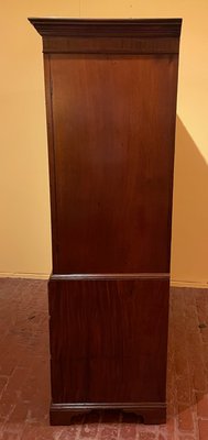 Antique Sheraton Mahogany Linen Press, 18th Century-HPU-860721