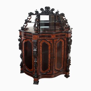 Antique Sicilian Buffet in Polychrome Woods, 19th Century-KKK-1215139