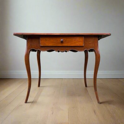 Antique Side Table in Cherry & Oak, France-ALF-2033625