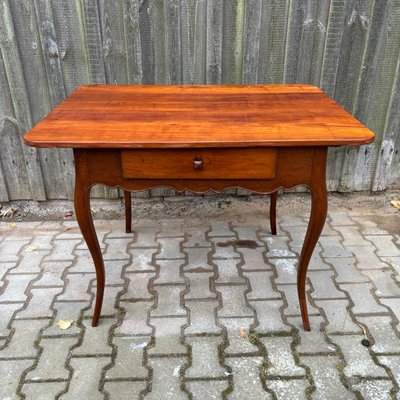 Antique Side Table in Cherry & Oak, France-ALF-2033625