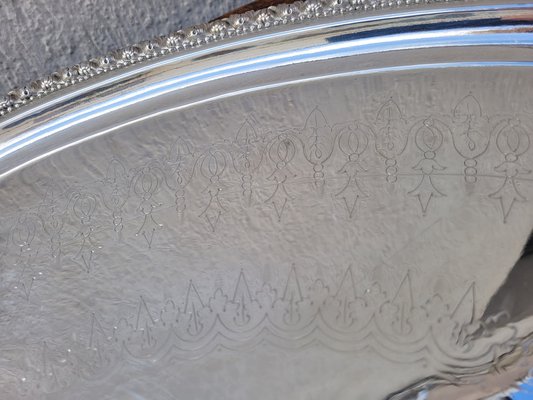 Antique Silver Metal Tray-SYQ-2042823