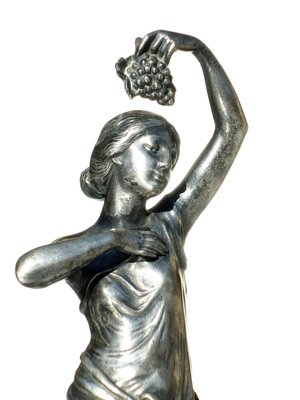 Antique Silver Metalware Female Figure by Albert Mayer for WMF-KGD-768871