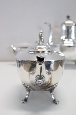 Antique Silver Plate Tea and Coffee Set by Mark Reed & Barton, 1880s, Set of 3-DCO-1294976