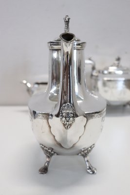 Antique Silver Plate Tea and Coffee Set by Mark Reed & Barton, 1880s, Set of 3-DCO-1294976