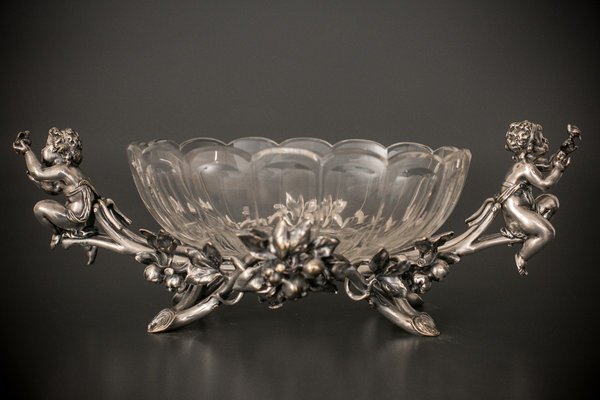 Antique Silver Plated Fruit Bowl-BXB-1426345