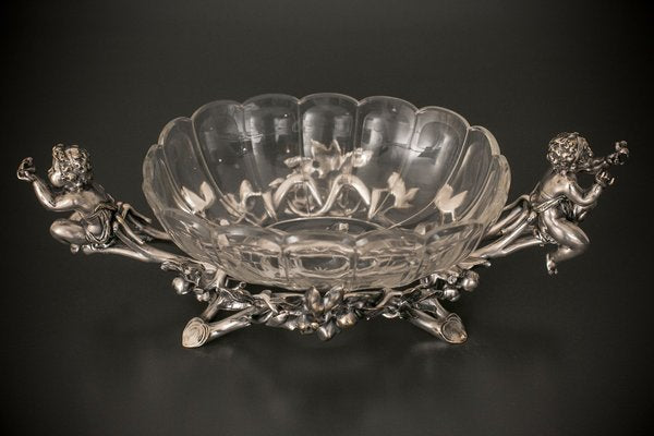 Antique Silver Plated Fruit Bowl-BXB-1426345