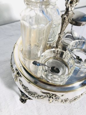 Antique Silver-Plated Table Service Set, 1900s, Set of 8-RZY-715070