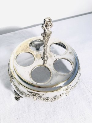 Antique Silver-Plated Table Service Set, 1900s, Set of 8-RZY-715070