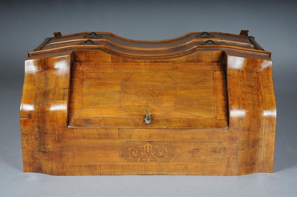 Antique Slanted Flap Secretary in Walnut Veneer-FLW-1765792