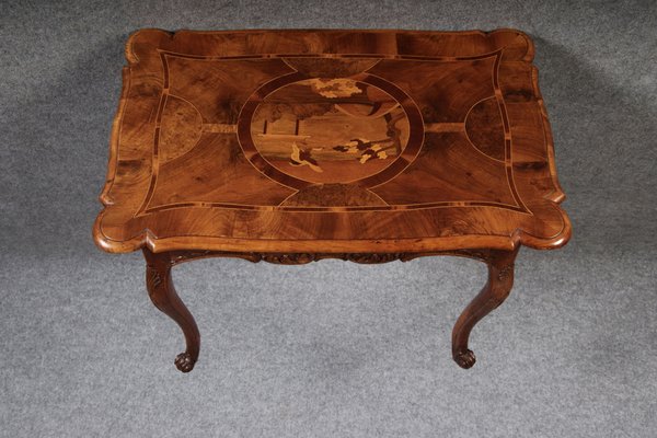 Antique Small Rococo Table Desk in Walnut, 1760-DXD-1750373