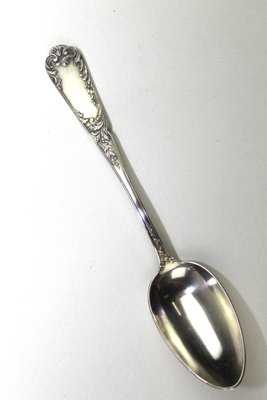 Antique Solid Silver Soup Spoons, 1900s, Set of 12-ZWH-584797