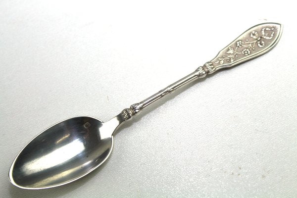 Antique Solid Silver Teaspoons, 1900s, Set of 12-ZWH-584799