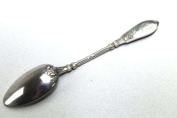 Antique Solid Silver Teaspoons, 1900s, Set of 12-ZWH-584799