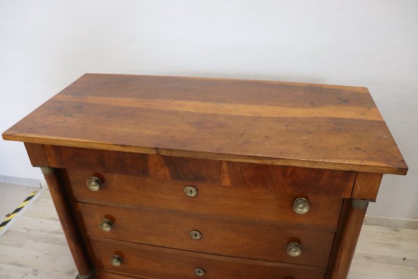 Antique Solid Walnut Chest of Drawers, 1800s-DCO-1100992