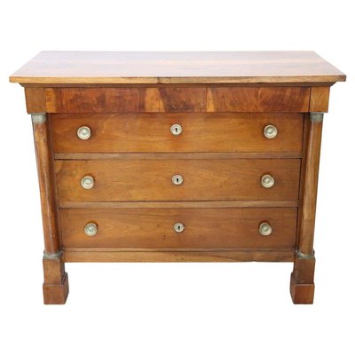 Antique Solid Walnut Chest of Drawers, 1800s-DCO-1100992